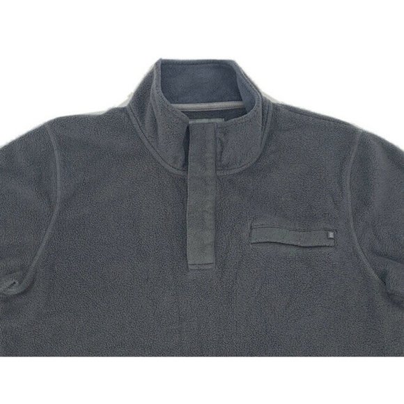 Men’s Free Fly Pullover Performance Bamboo Gray 1/4 Snap Sweater Fleece Size L - Picture 4 of 9